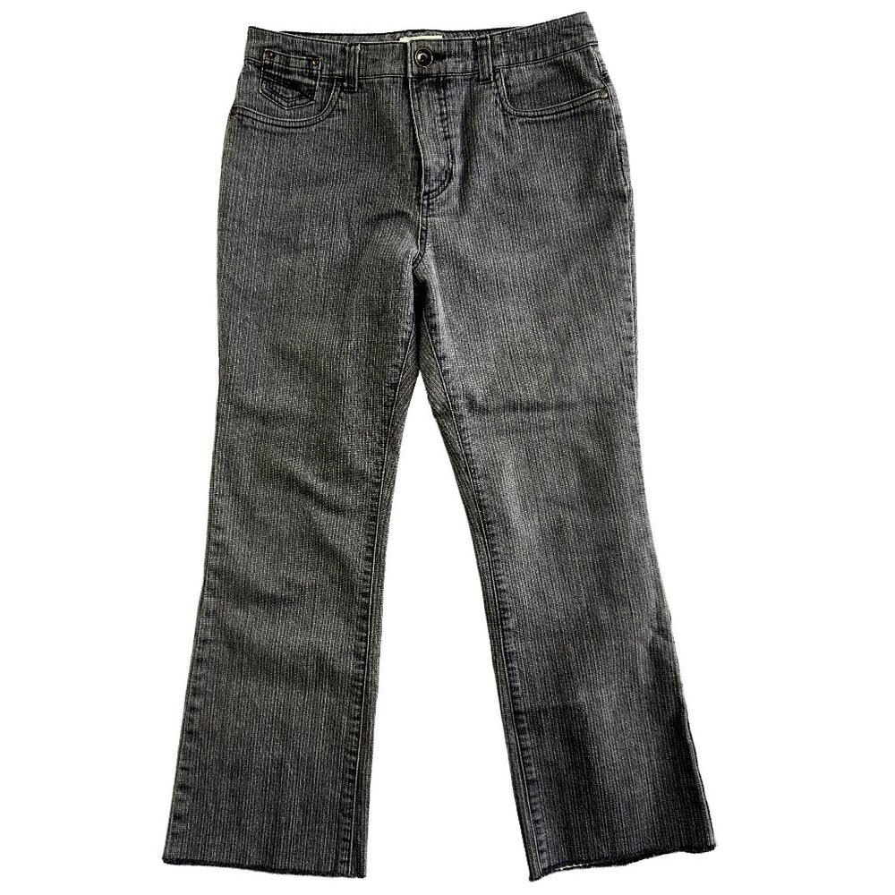 FDJ French Dressing Distinctive Pinstripe Flare Jeans Y2K Vibes